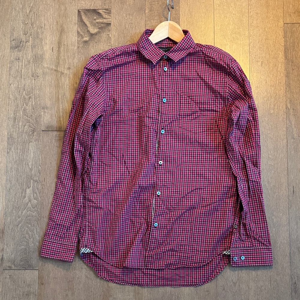 Marc By Marc Jacobs Red and Black Checkered Men's Shirt